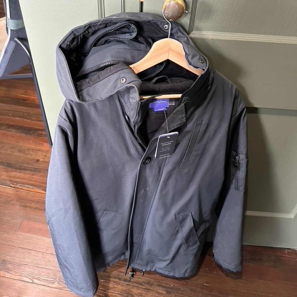 Seraphine Men's 3 in 1 Winter Parka with kangaroo pouch -- medium